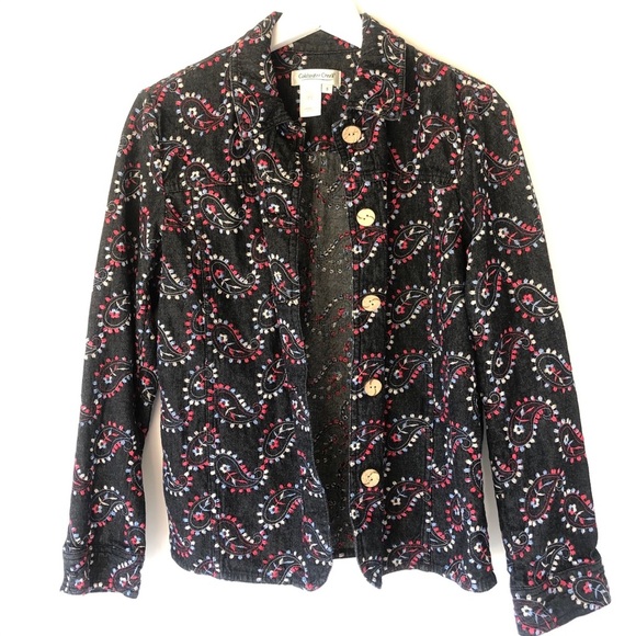 Jacket Cold Creek Embroidered Jacket Size Small - Picture 1 of 5